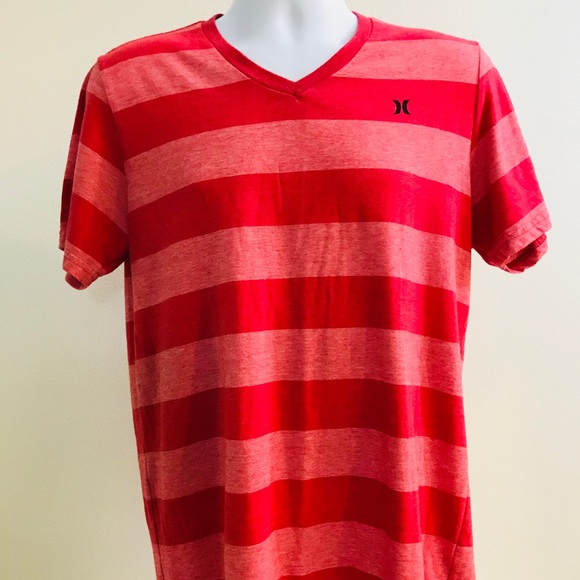 Hurley Other - HURLEY Pink Striped Premium Fit V Neck Large shirt
